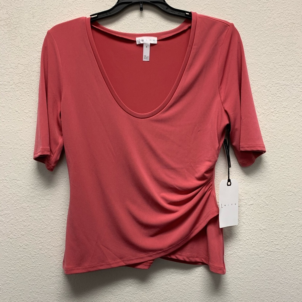 Leith Ruched Side Tee